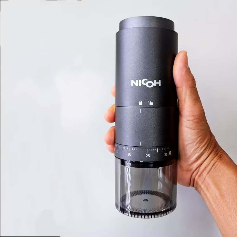 現貨 | HOFFE 日本 NICOH-USB 不鏽鋼錐刀磨豆機 | 送濾紙 充電式