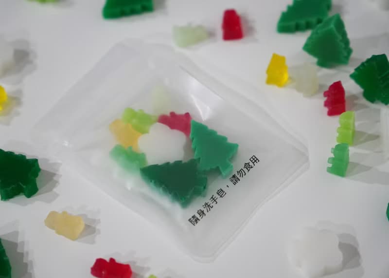 森林裡的小熊 隨身洗手皂 聖誕特別版