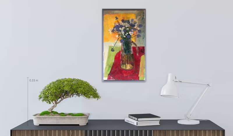 Bouquet of summer flowers Original Oil Painting Still Life Wall Art Home Decor