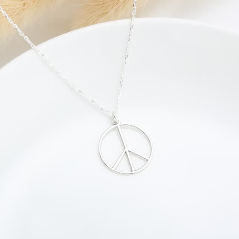 【Angel & Me】和平 與 愛 s925 純銀 項鍊 畢業 生日 情人節禮物