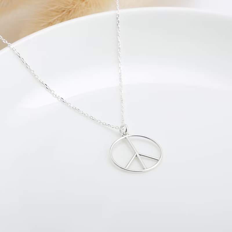 【Angel & Me】和平 與 愛 s925 純銀 項鍊 畢業 生日 情人節禮物