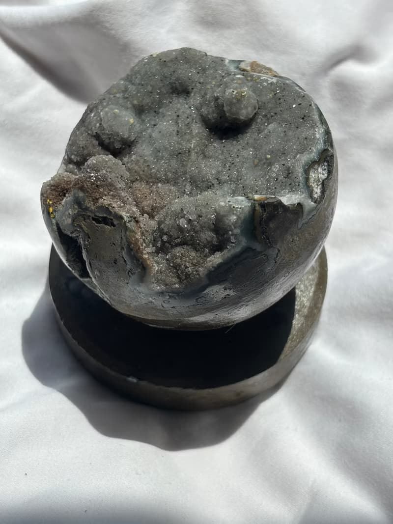 巴西 高質少有 綠色軟糖 地球儀 朵朵晶花球 紫水晶 紫晶簇 彩晶