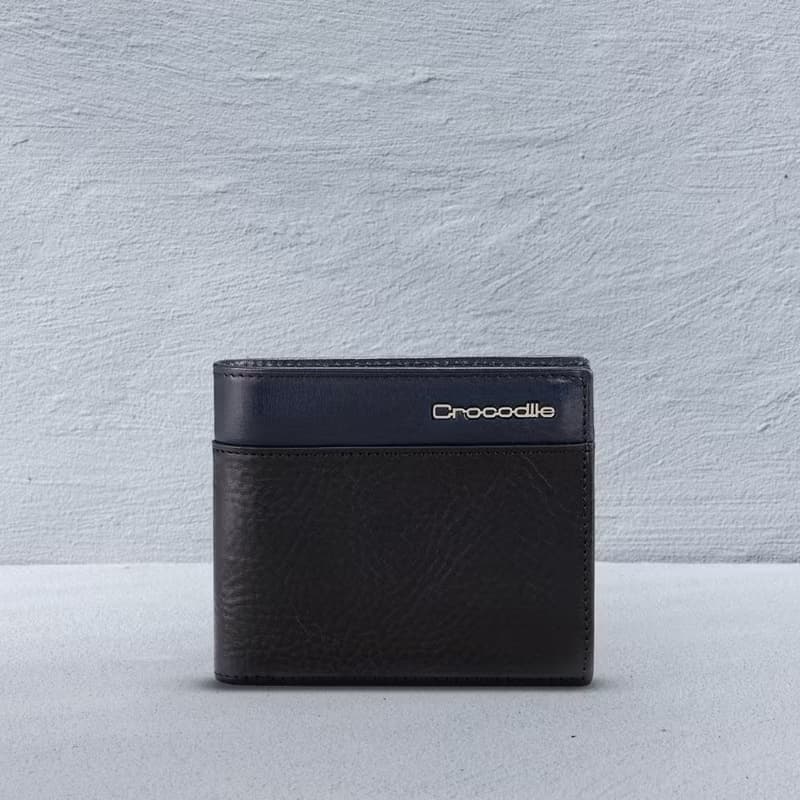 24H出貨 Crocodile 男生短夾/真皮錢包 植鞣革 12卡/零錢袋熱銷款