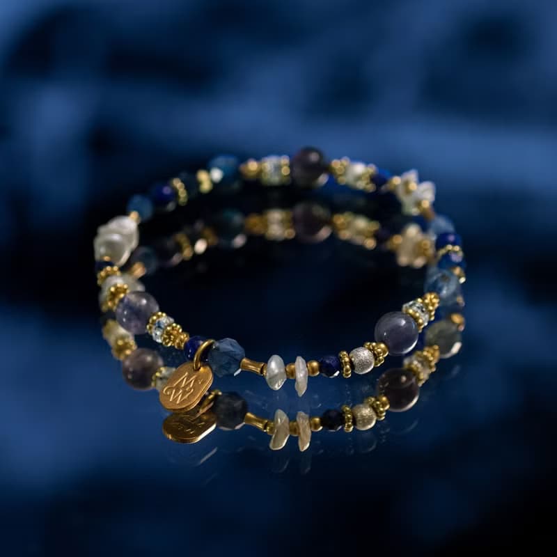 蓼藍的謎底 // C1462藍晶堇青石手鍊