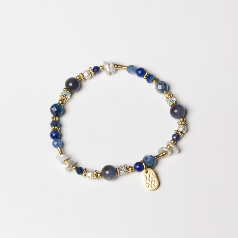 蓼藍的謎底 // C1462藍晶堇青石手鍊