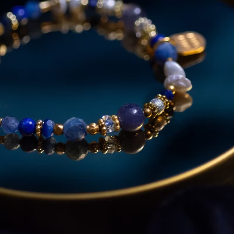 蓼藍的謎底 // C1462藍晶堇青石手鍊