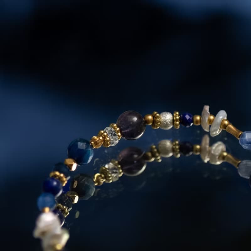 蓼藍的謎底 // C1462藍晶堇青石手鍊