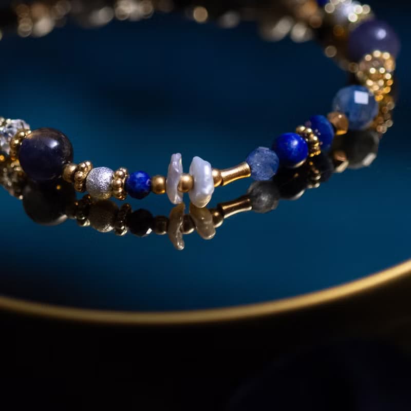 蓼藍的謎底 // C1462藍晶堇青石手鍊