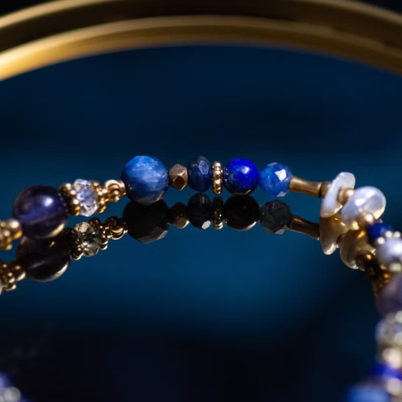 蓼藍的謎底 // C1462藍晶堇青石手鍊