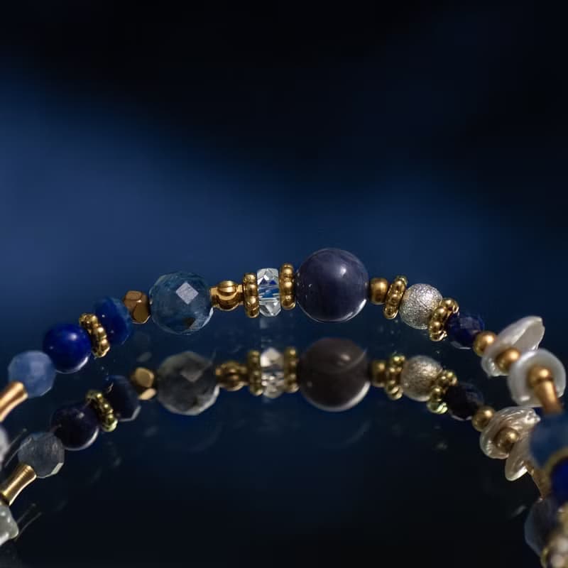 蓼藍的謎底 // C1462藍晶堇青石手鍊