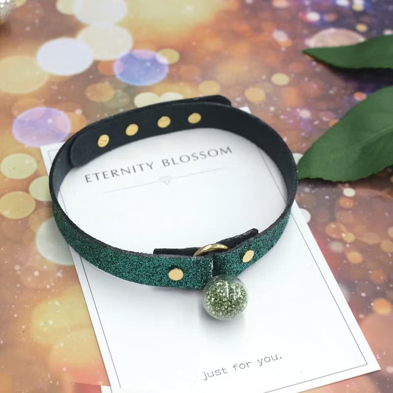 Starry Sky 許願球鉻綠色 Choker –粗款