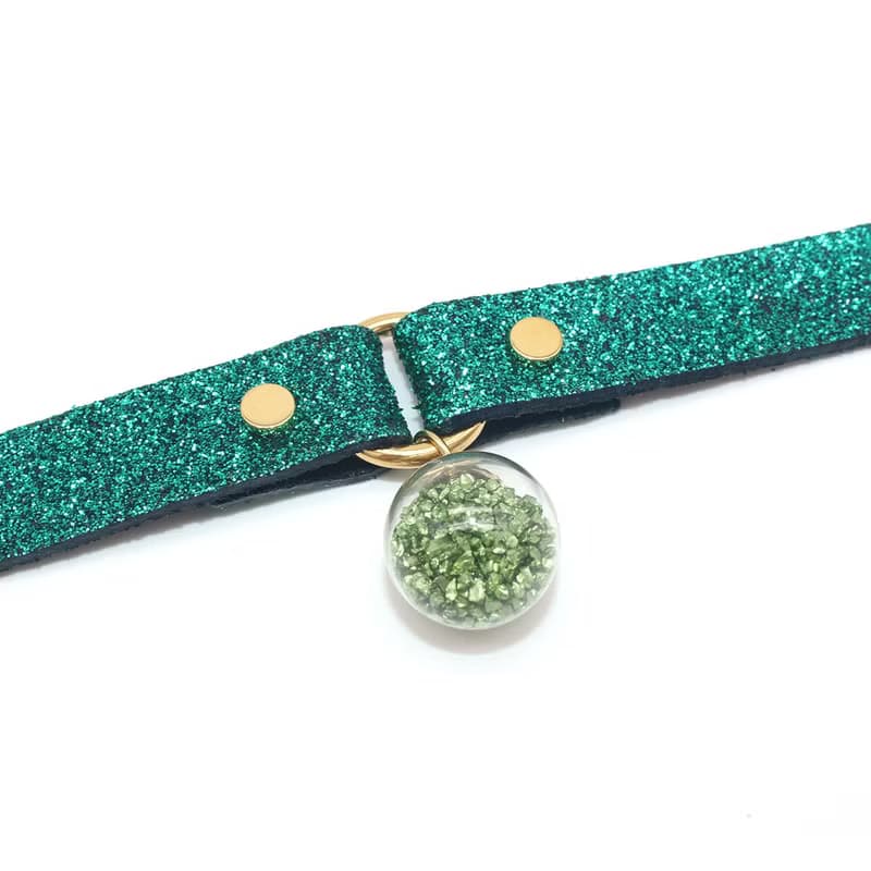 Starry Sky 許願球鉻綠色 Choker –粗款