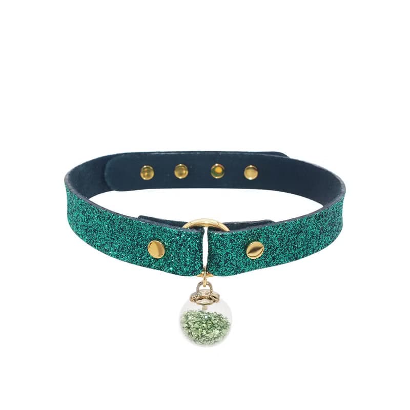Starry Sky 許願球鉻綠色 Choker –粗款