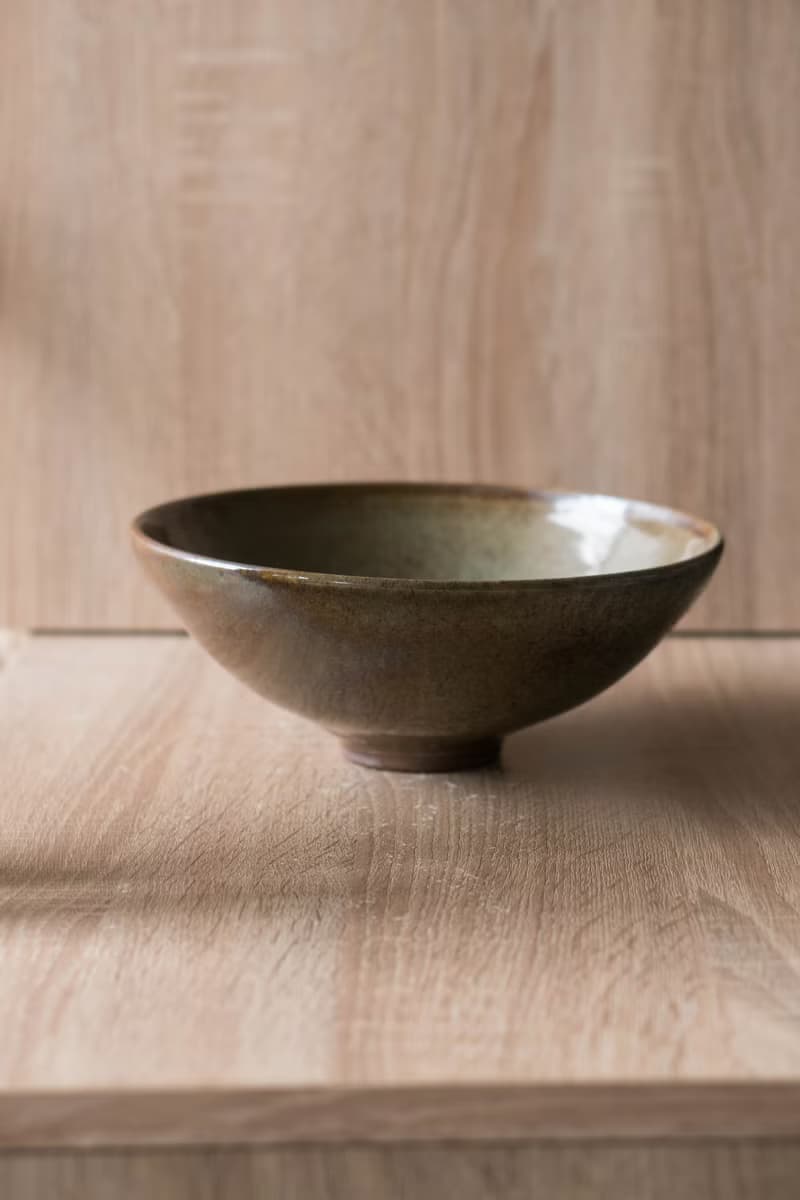 柴燒青瓷窯變大碗公