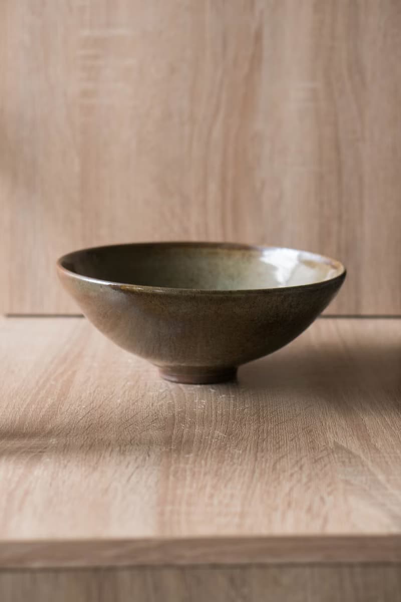 柴燒青瓷窯變大碗公