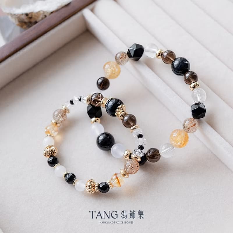 玫瑰與誓言【對鍊】藍虎眼 茶晶 黑金超 黃阿賽。事業愛情雙贏