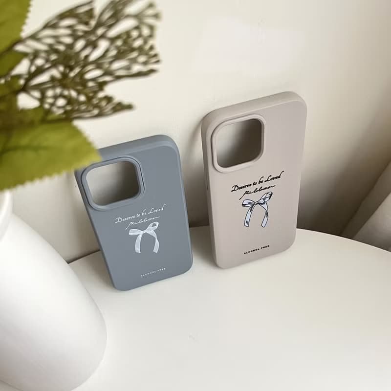 【Deserve to be loved Ribbon 蝴蝶結】| 犀牛盾 手機殼 MagSafe