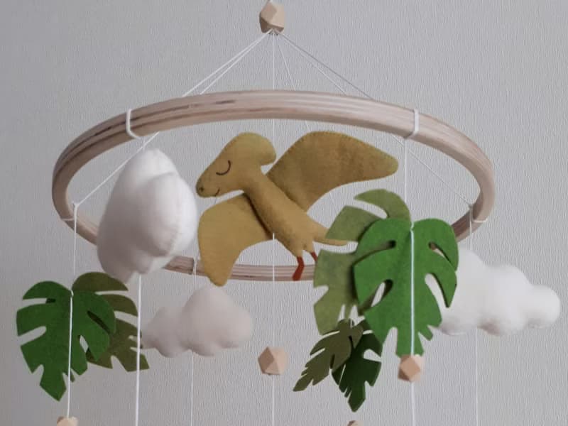 Baby mobile dinosaur, mobile nursery, crib mobile, baby shower gift