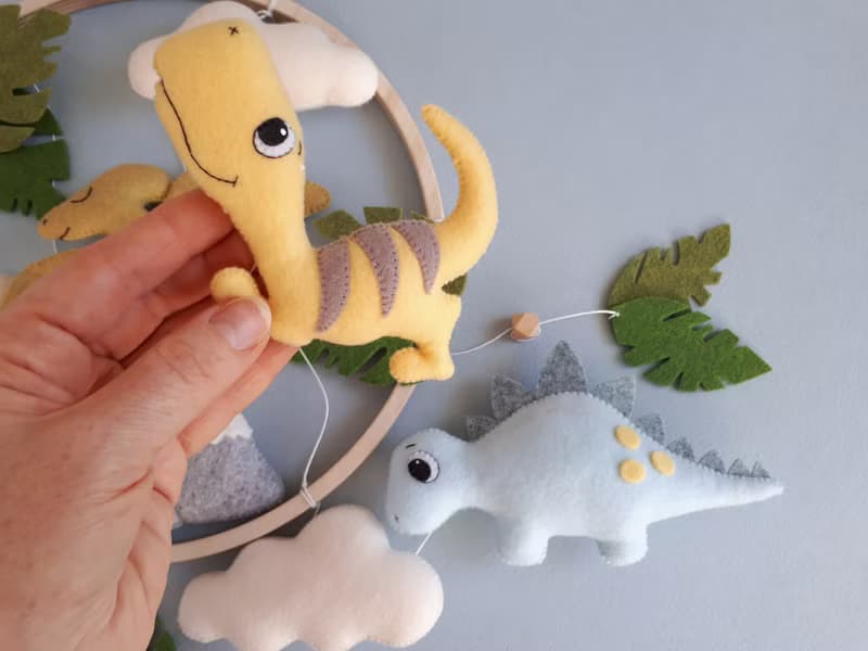 Baby mobile dinosaur, mobile nursery, crib mobile, baby shower gift
