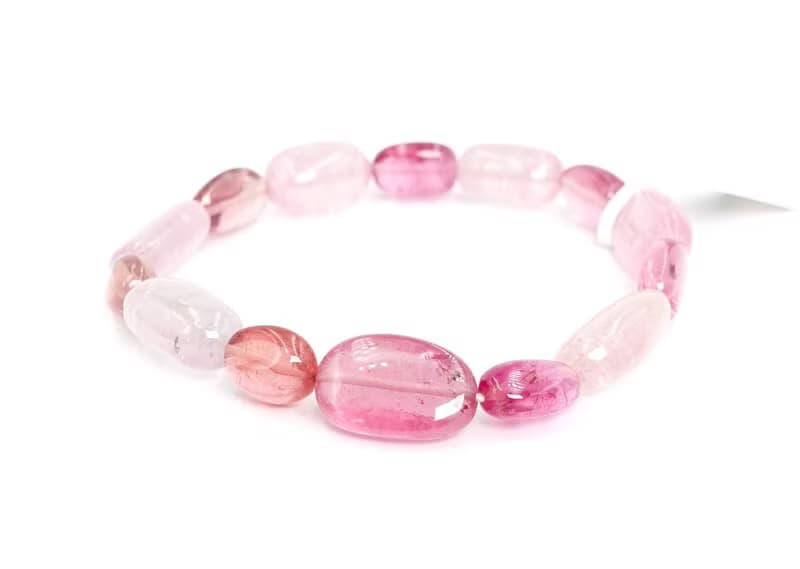 寶麗金珠寶-天然粉紅糖果碧璽手鍊