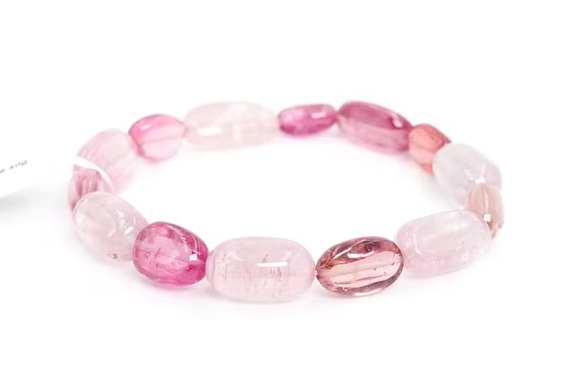 寶麗金珠寶-天然粉紅糖果碧璽手鍊