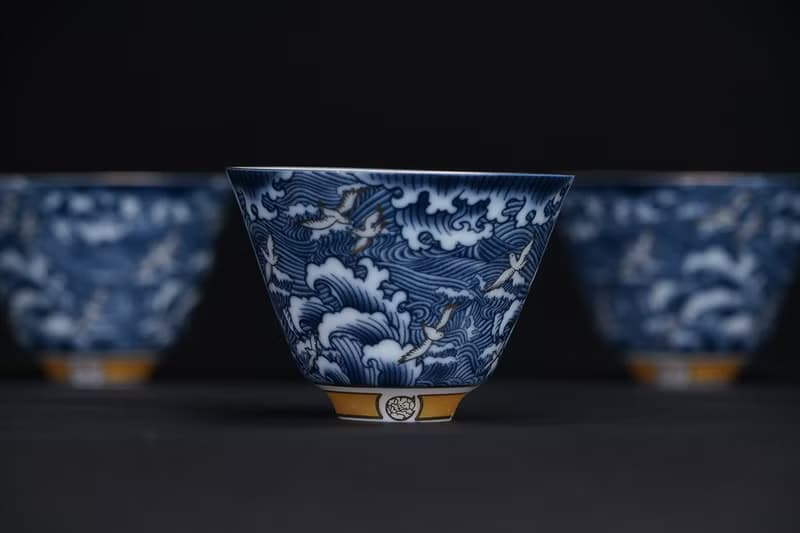 海浪奔翔青花瓷 茶具組│1壺1海6杯│好茶器值得擁有