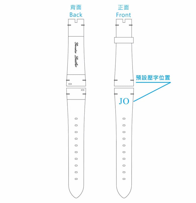 意大利真皮錶帶 APPLE WATCH 適用 (免費壓字)