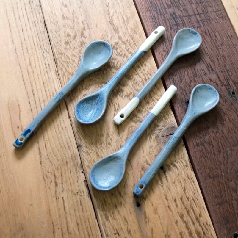 秋天的夜 咖啡匙陶匙湯匙攪拌匙