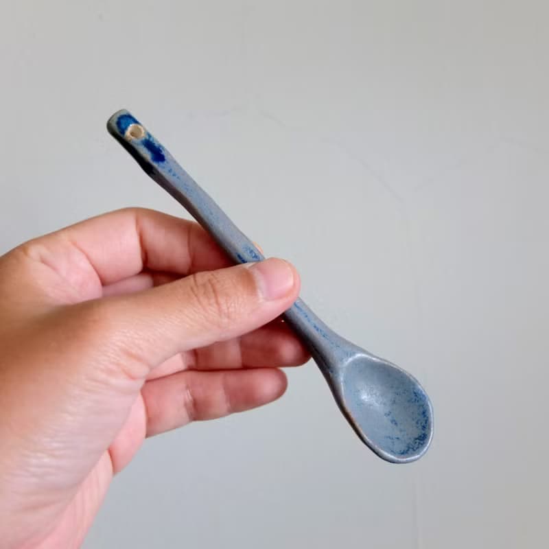 秋天的夜 咖啡匙陶匙湯匙攪拌匙