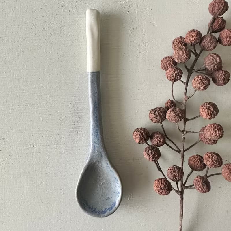 秋天的夜 咖啡匙陶匙湯匙攪拌匙