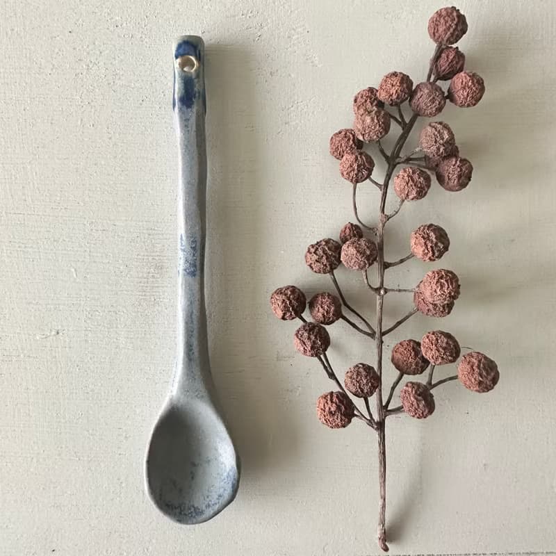 秋天的夜 咖啡匙陶匙湯匙攪拌匙