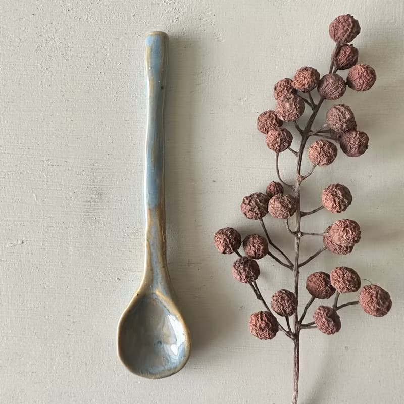 秋天的夜 咖啡匙陶匙湯匙攪拌匙