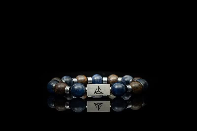 【煇刃】 |  古銅煇石 | 藍紋石 | 水晶手鍊