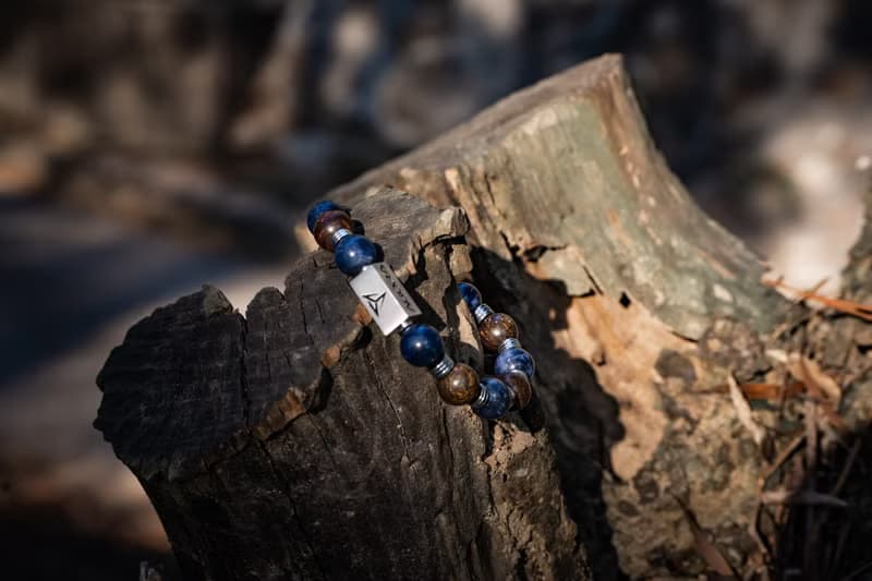 【煇刃】 |  古銅煇石 | 藍紋石 | 水晶手鍊