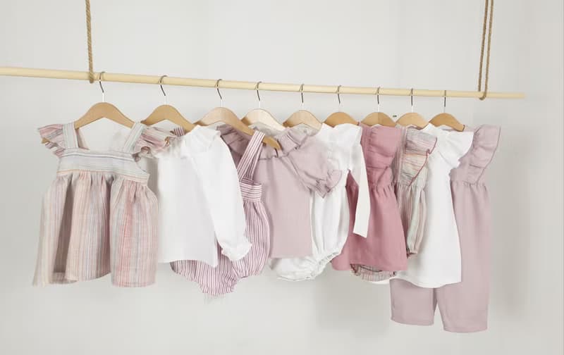 Natural linen boho baby girl romper, summer linen baby clothes, romper for girls