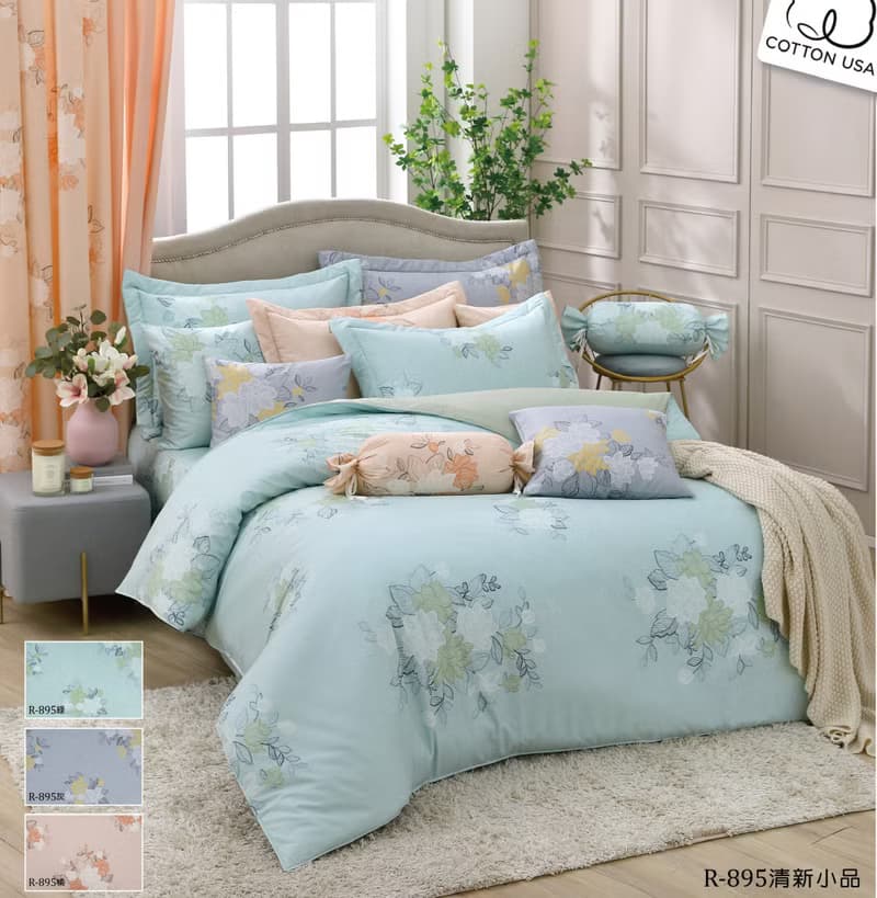 【R895 清新小品】100% 40支精梳棉 床單組