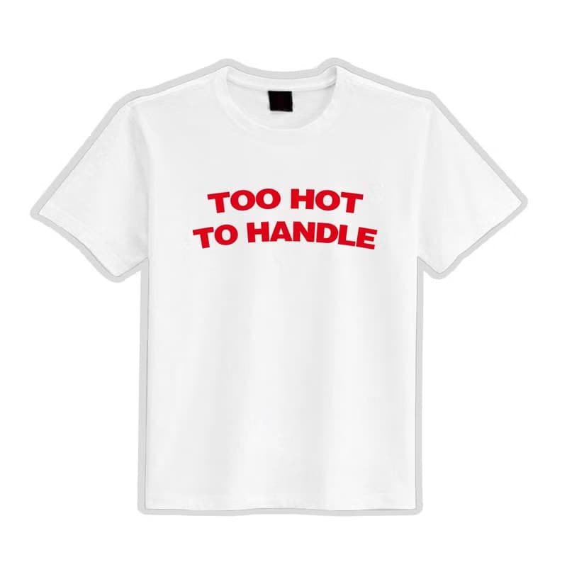 TOO HOT TO HANDLE 慾罷不能 衣服 落肩 厚磅 寬版 T恤 黑T Orm