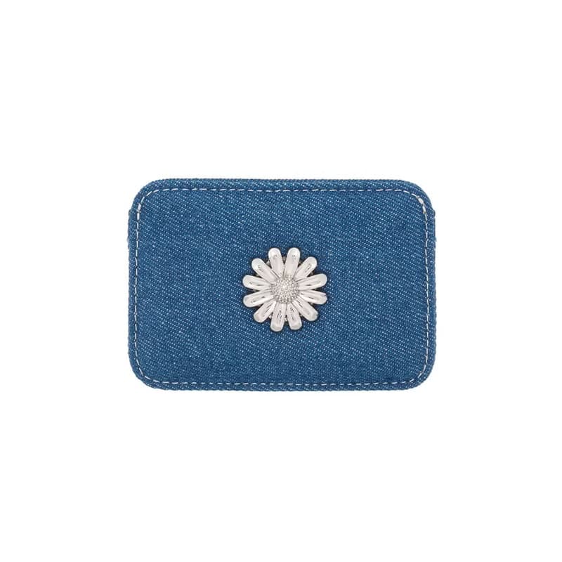 Daisy Slim Mini Transportation Card Wallet denim