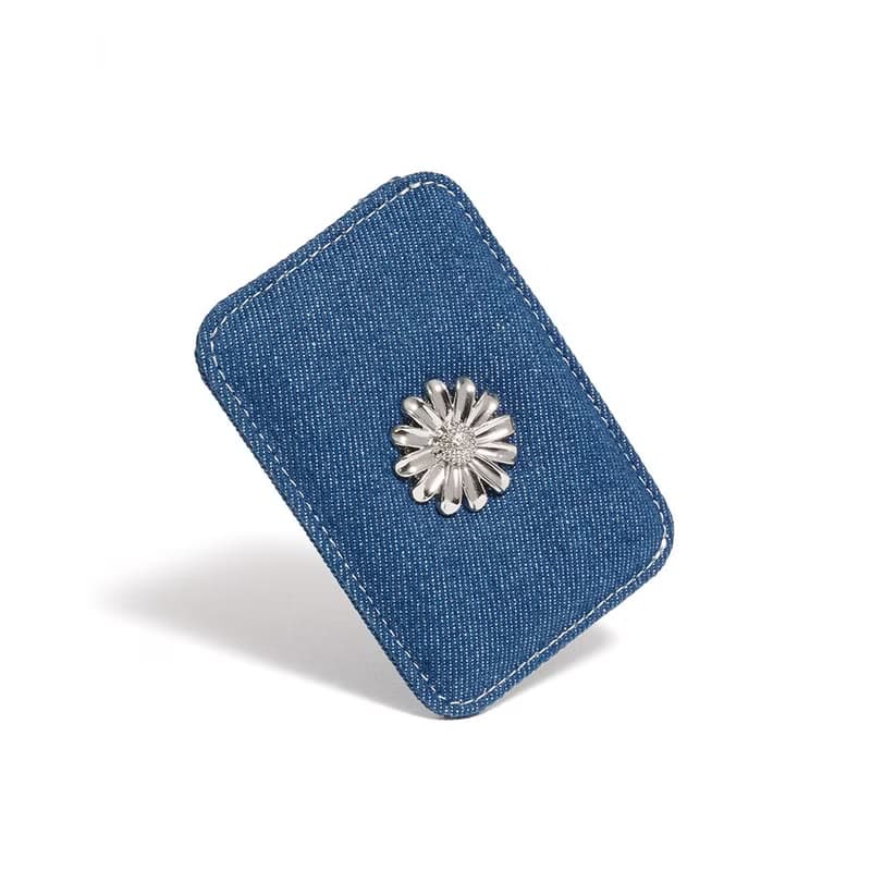 Daisy Slim Mini Transportation Card Wallet denim