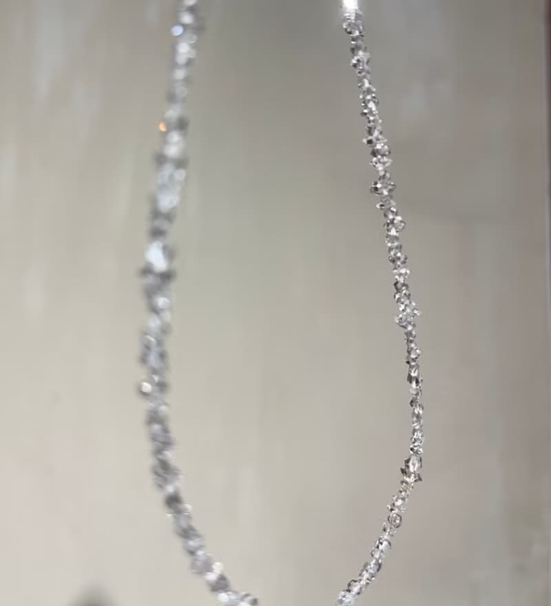 美國 赫基蒙 閃靈 項鍊 高冰透體 白閃靈 水晶 項鍊 淨化系水晶