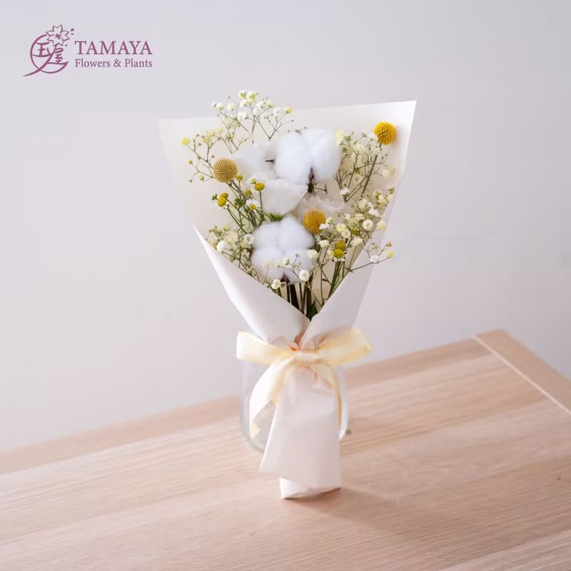 綿綿奶油黃花束