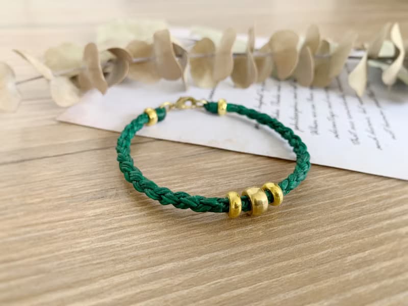 | 啟程粗款 | 訂製 x 黃銅 x 蠟線 x 手環 x 手鍊 x 好做作