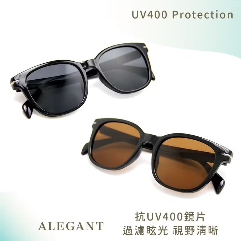 率性風格流線銀邊輕量貓眼圓框墨鏡│UV400太陽眼鏡