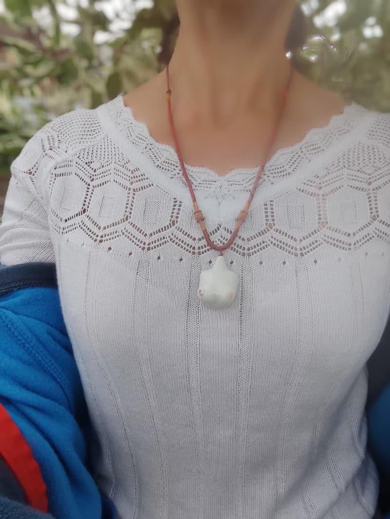 乳房 項鍊 女性軀幹吊墜 陶瓷首飾 女性胸部