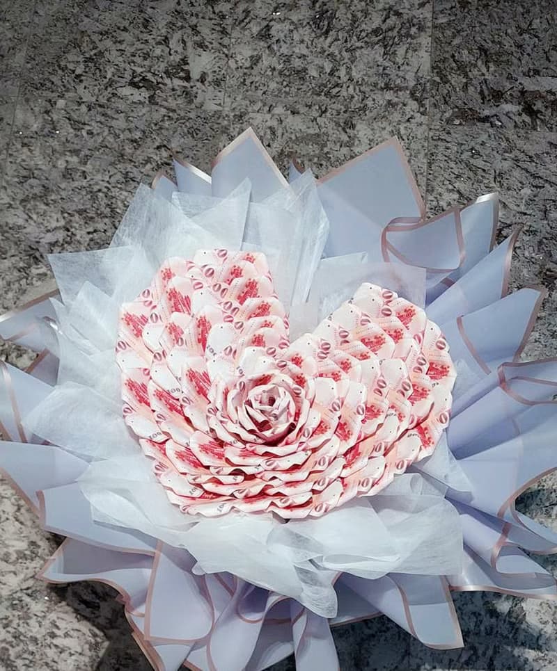 HUA禮永恆的愛玫瑰有錢花束