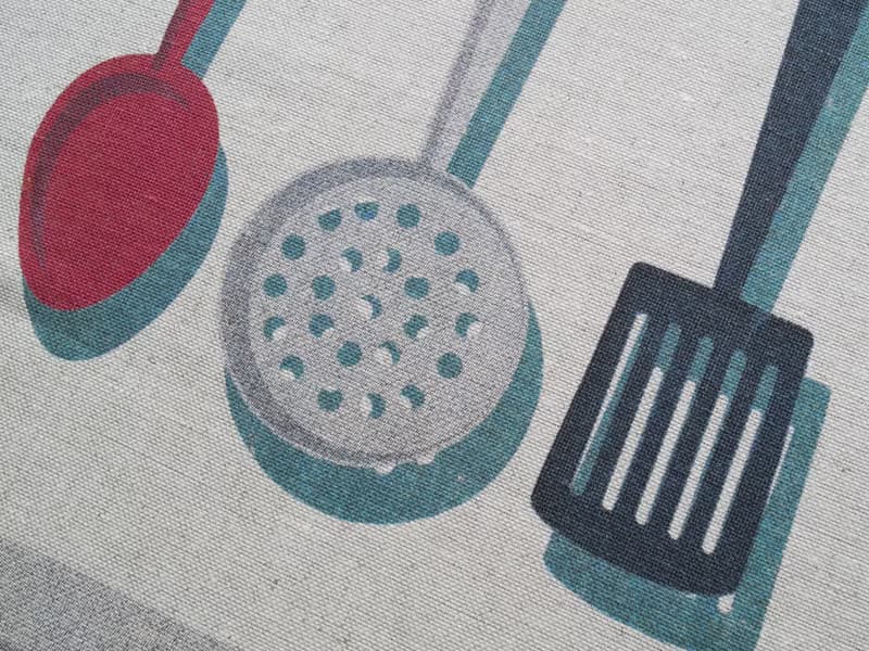 提花毛巾套裝 3 亞麻茶巾 23 x 18 英寸 60 x 47 厘米掛環