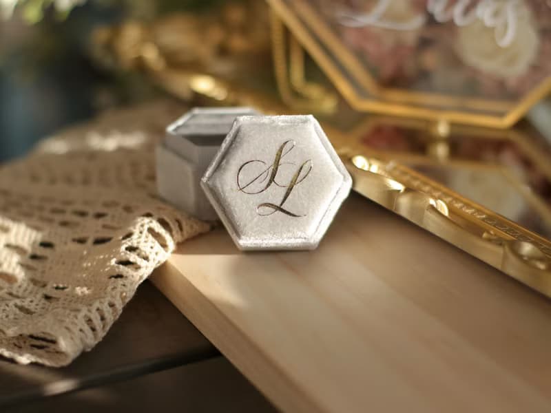 【結婚禮物】結婚對戒盒 求婚戒指盒 燙金名字 不凋花盒