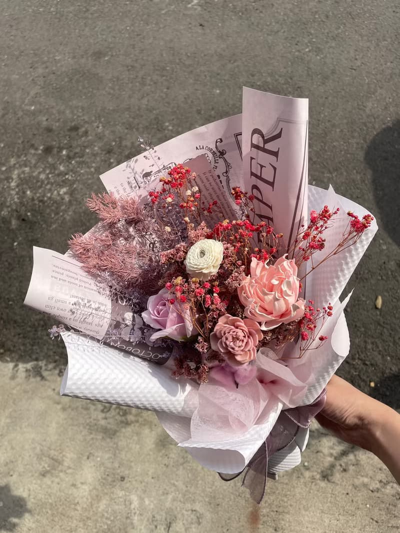 Time flower蒔花/乾燥花束/情人節禮物/七夕禮物/母親節花束/情人