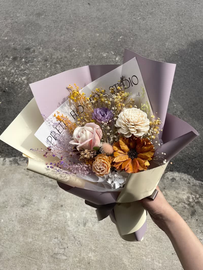 Time flower蒔花/乾燥花束/情人節禮物/七夕禮物/母親節花束/情人