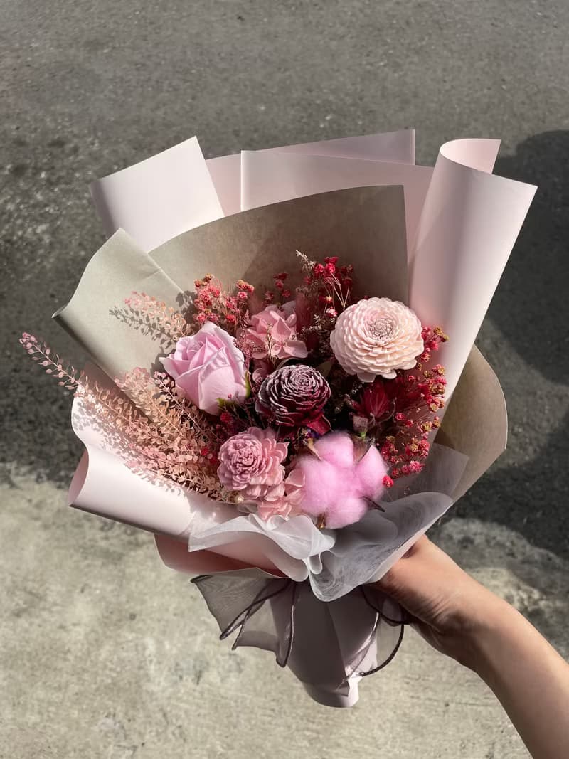 Time flower蒔花/乾燥花束/情人節禮物/七夕禮物/母親節花束/情人